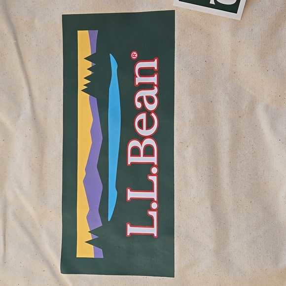 NWT L.L. Bean Canvas Tote Bag - Picture 2 of 7